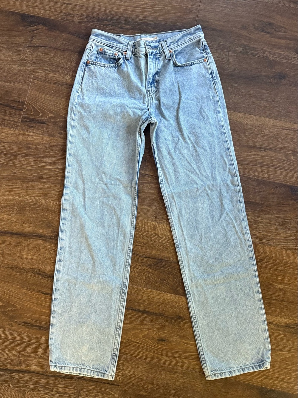 Levi’s Light Blue High-Rise Straight Leg Women's Jeans